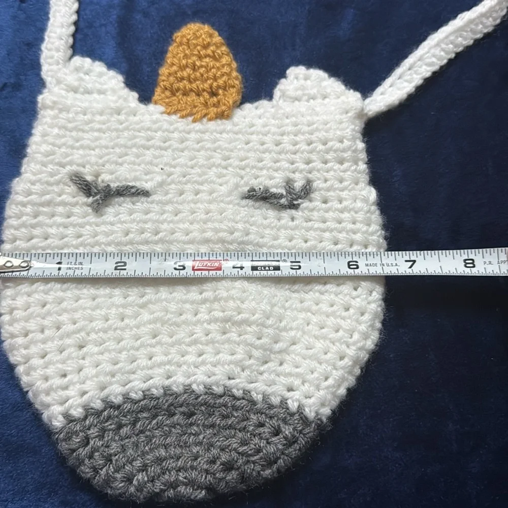 Hand Croched Unicorn Purse or Bag